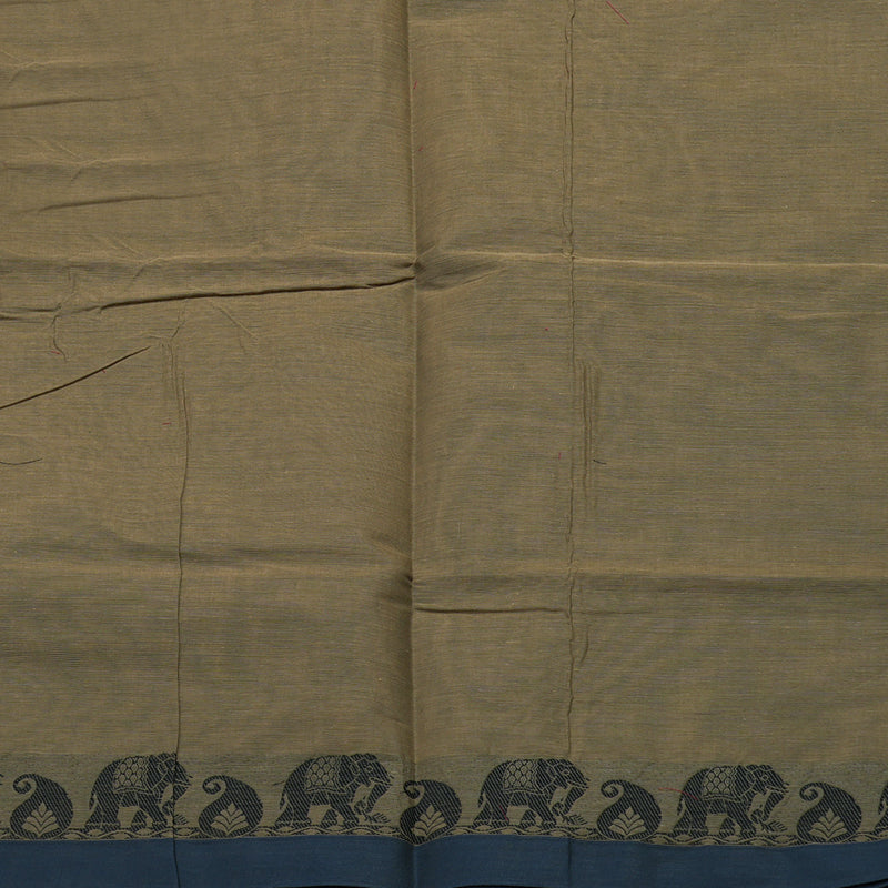 Hayagrivas Handloom Pure Cotton Saree in Serene Beige KBE234D6-7
