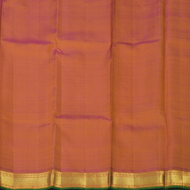 Hayagrivas Handloom Turmeric Yellow (Stripes) Kanjivaram Silk Saree KBE2357B1-1
