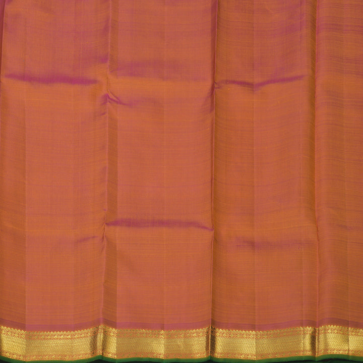 Hayagrivas Handloom Turmeric Yellow (Stripes) Kanjivaram Silk Saree KBE2357B1-1