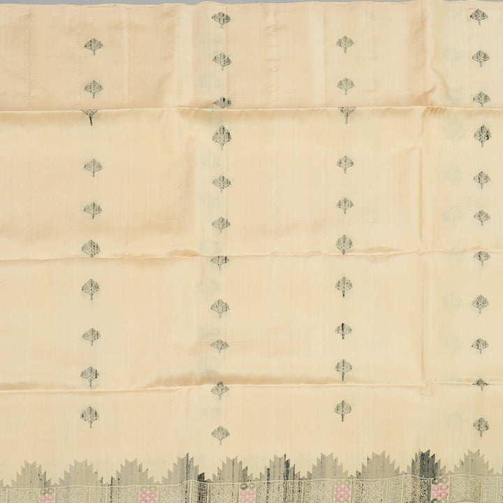 Hayagrivas Handloom Soft Silk Saree in Soothing Sandal KBE235D3-1