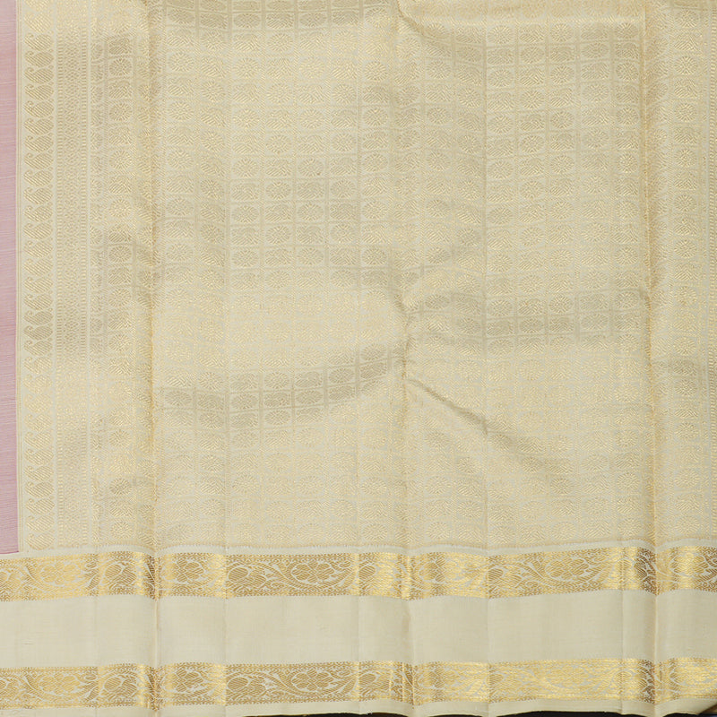 Hayagrivas Handloom Crimson Red Kanjivaram Silk Saree with Half-White Border KBE2368B5-3