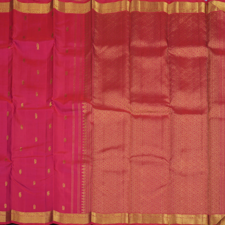 Hayagrivas Handloom Pink Kanjivaram Silk Saree KBE2374B1-9