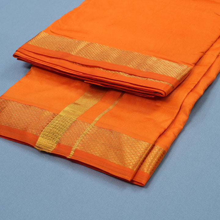 Hayagrivas Handloom 8*4 Silk Dhothi KBE2375B3-4