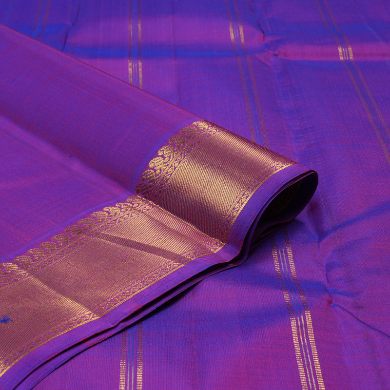 Hayagrivas Purple Handloom Kanjivaram Silk Saree KBE237D1-2