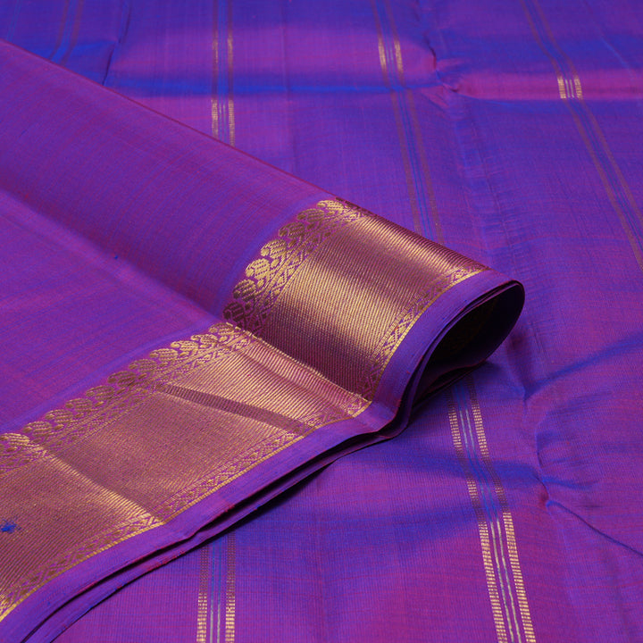 Hayagrivas Purple Handloom Kanjivaram Silk Saree KBE237D1-2