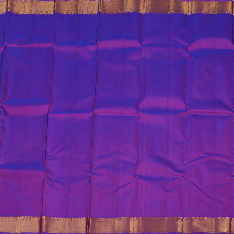 Hayagrivas Purple Handloom Kanjivaram Silk Saree KBE237D1-2