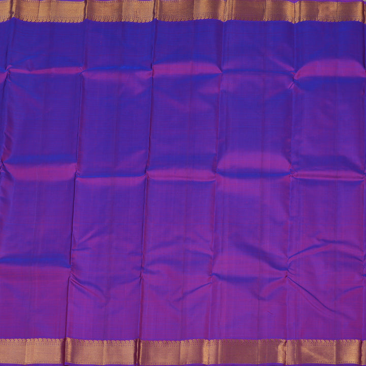 Hayagrivas Purple Handloom Kanjivaram Silk Saree KBE237D1-2