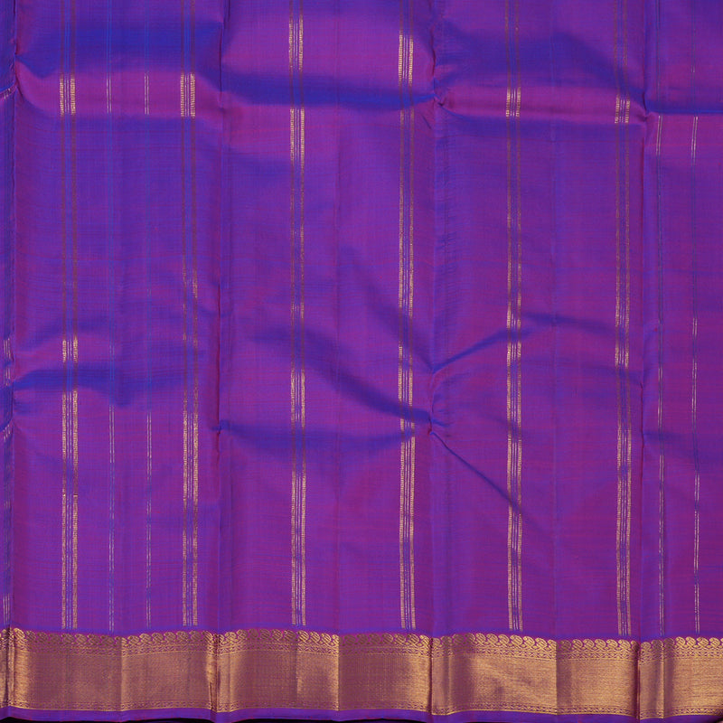 Hayagrivas Purple Handloom Kanjivaram Silk Saree KBE237D1-2