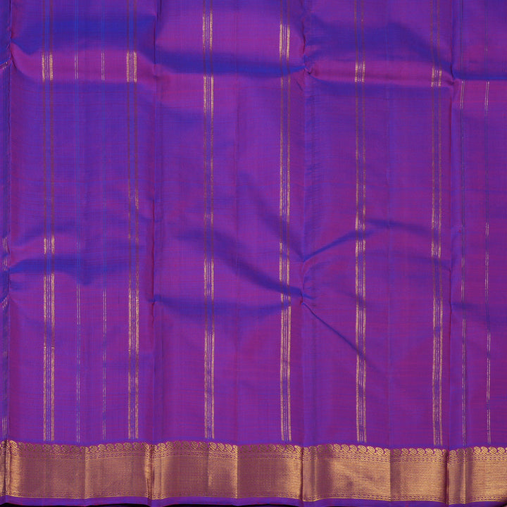 Hayagrivas Purple Handloom Kanjivaram Silk Saree KBE237D1-2