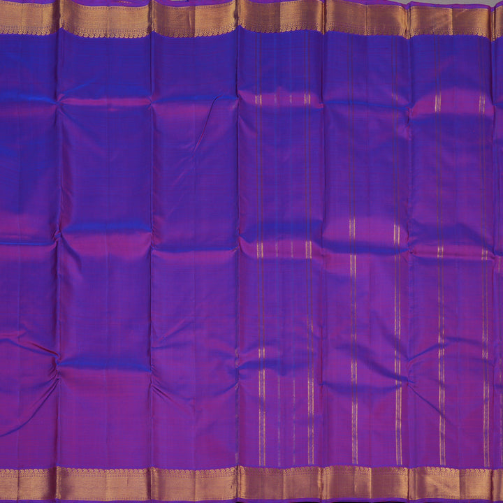 Hayagrivas Purple Handloom Kanjivaram Silk Saree KBE237D1-2