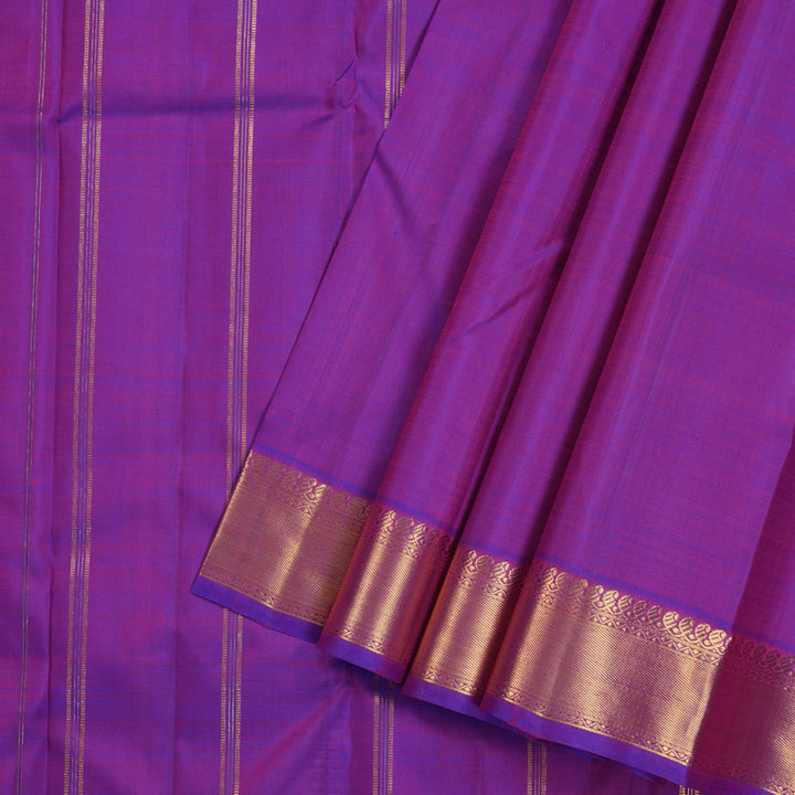 Hayagrivas Purple Handloom Kanjivaram Silk Saree KBE237D1-2