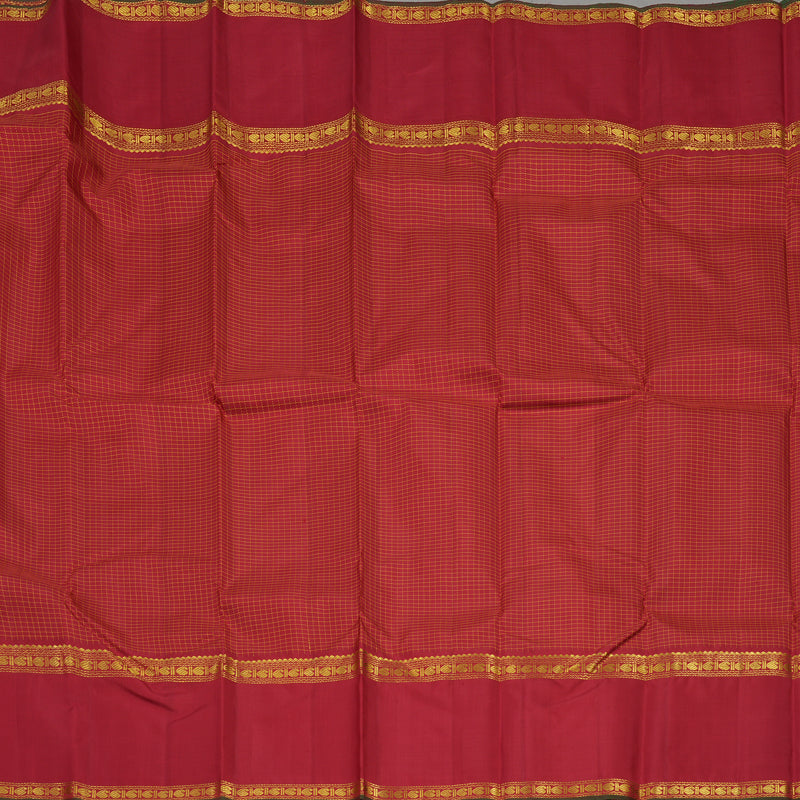 Hayagrivas Handloom Maroon Kanjivaram Silk Saree KBE237D5-1
