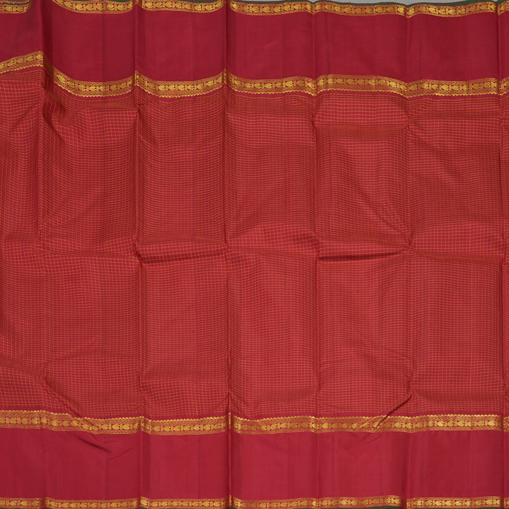 Hayagrivas Handloom Maroon Kanjivaram Silk Saree KBE237D5-1