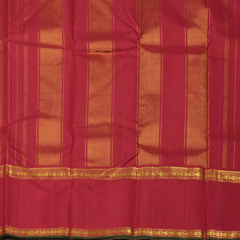 Hayagrivas Handloom Maroon Kanjivaram Silk Saree KBE237D5-1