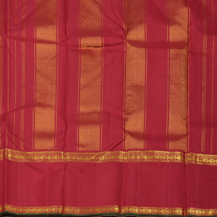 Hayagrivas Handloom Maroon Kanjivaram Silk Saree KBE237D5-1