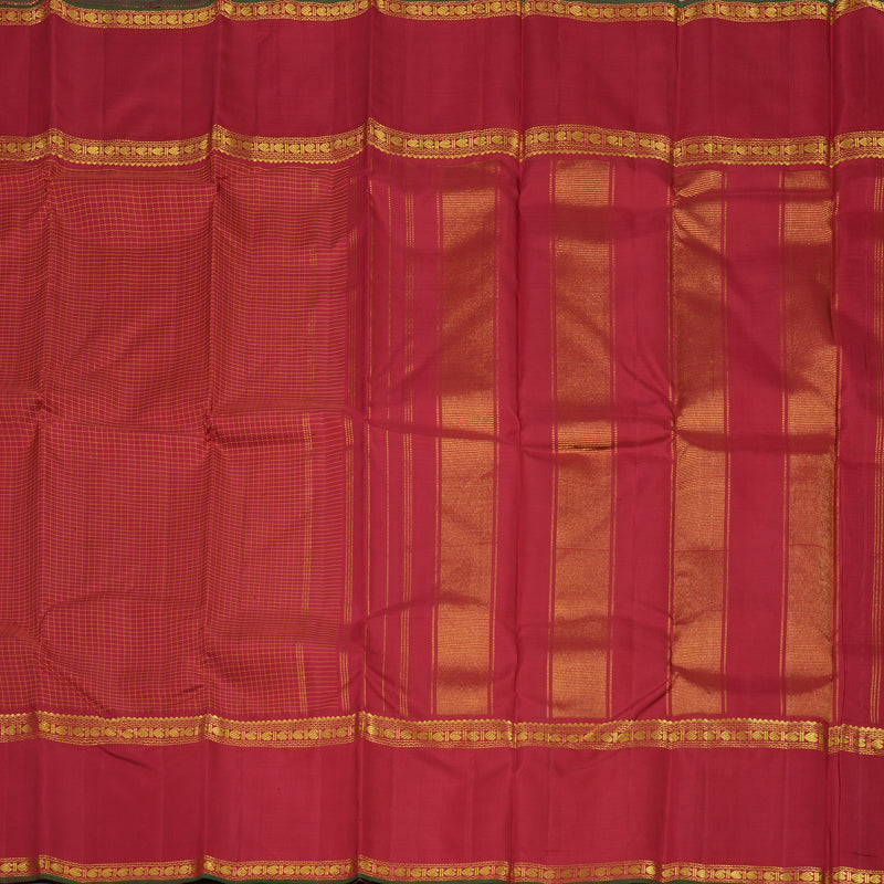 Hayagrivas Handloom Maroon Kanjivaram Silk Saree KBE237D5-1