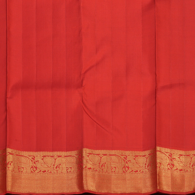 Hayagrivas Handloom Bottle Green Kanjivaram Silk Saree with Red Border KBE2380B1-2