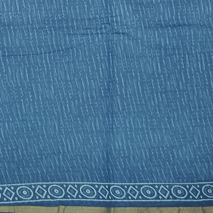 Hayagrivas Blue Fancy Cotton Saree KBE2383B5-8