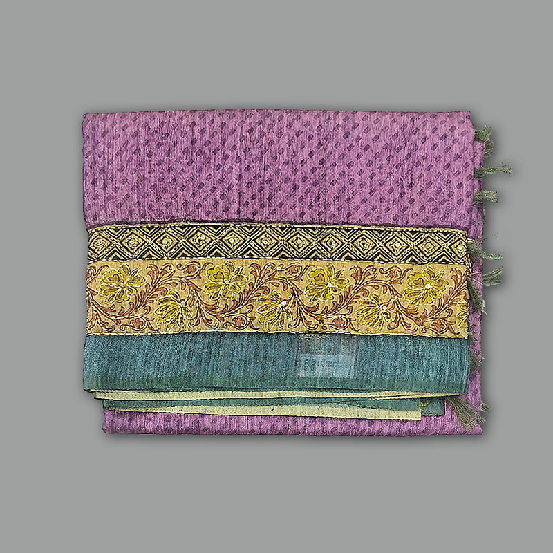 Hayagrivas Lilac Fancy Cotton Saree KBE2383B7-7