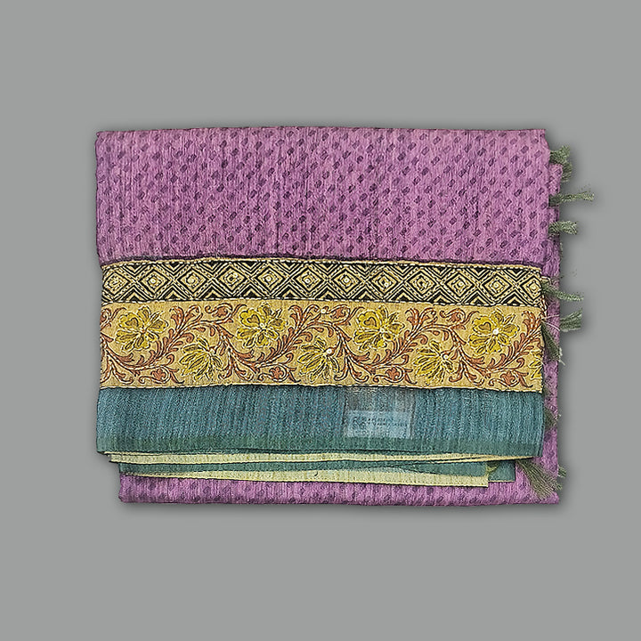 Hayagrivas Lilac Fancy Cotton Saree KBE2383B7-7
