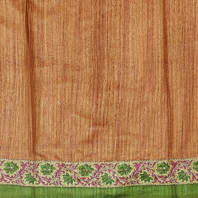 Hayagrivas Rust Orange Fancy Cotton Saree KBE2383B7-8