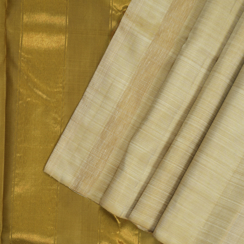 Hayagrivas Handloom Beige Kanjivaram Silk Saree KBE2384B4-1