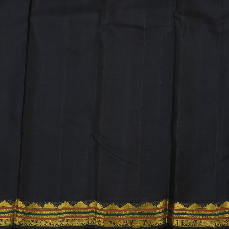 Hayagrivas Handloom Royal Beige Kanjivaram Silk Saree with Kanchana Brown Border KBE2384B6-1