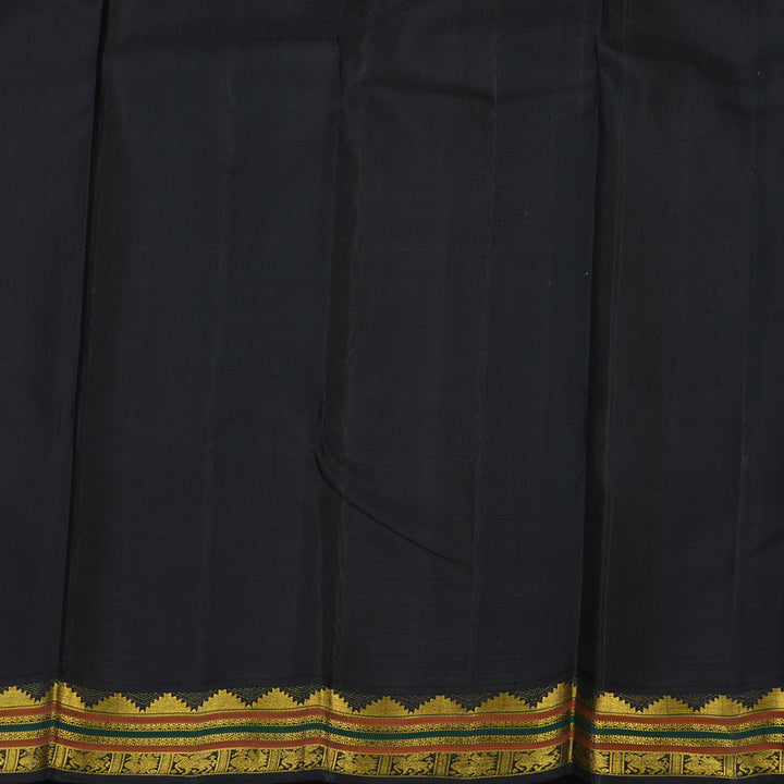 Hayagrivas Handloom Royal Beige Kanjivaram Silk Saree with Kanchana Brown Border KBE2384B6-1