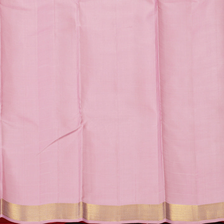 Hayagrivas Handloom Red Kanjivaram Silk Saree KBE2385B5-1