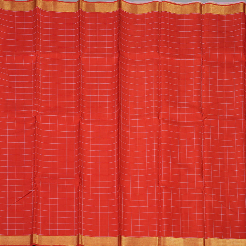 Hayagrivas Handloom Red Kanjivaram Silk Saree KBE2385B5-1