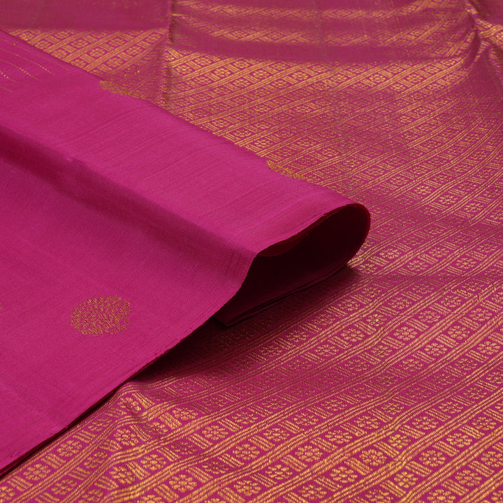 Hayagrivas Handloom Magenta Pink Kanjivaram Silk Saree KBE238D4-8
