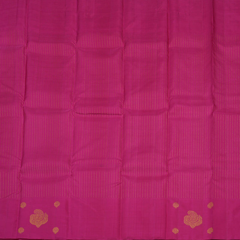 Hayagrivas Handloom Magenta Pink Kanjivaram Silk Saree KBE238D4-8