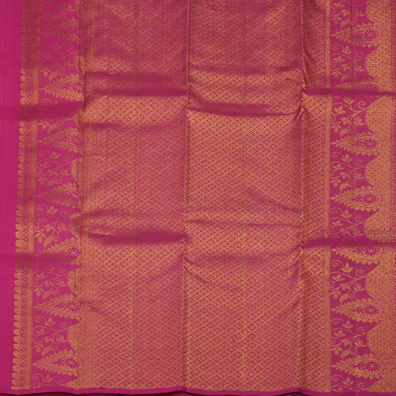 Hayagrivas Handloom Magenta Pink Kanjivaram Silk Saree KBE238D4-8