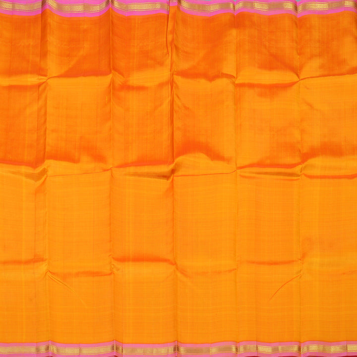 Hayagrivas Orange Handloom Kanjivaram Silk Saree KBE2393C3-16