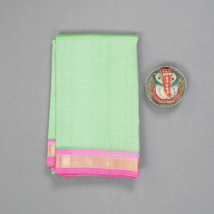Hayagrivas Handloom Pista Green Kanjivaram Silk Saree KBE2393C3-7
