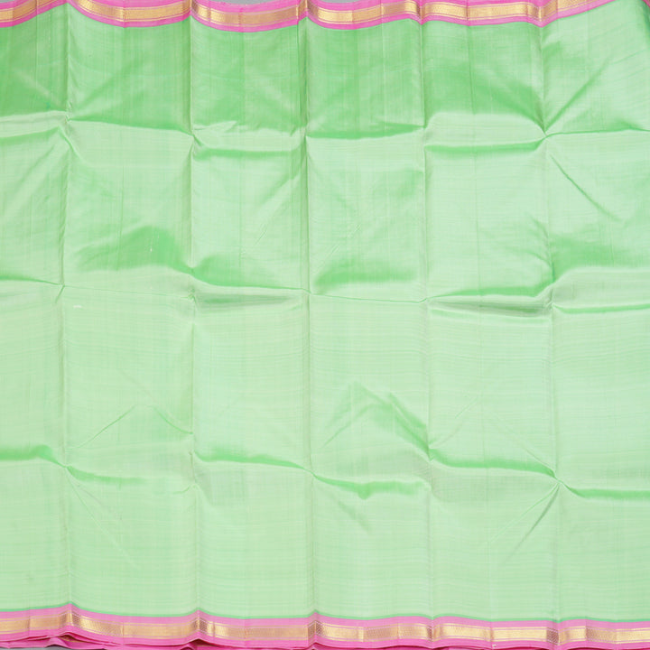 Hayagrivas Handloom Pista Green Kanjivaram Silk Saree KBE2393C3-7