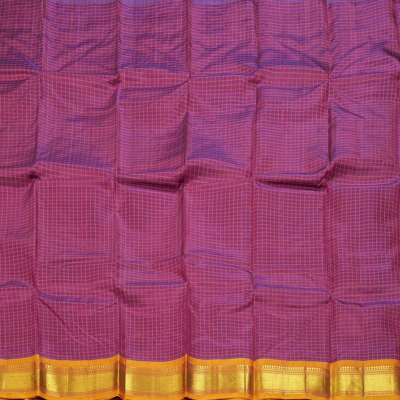 Hayagrivas Magenta Pure One-sided border Kanjivaram Silk Saree KBE2393C5-22