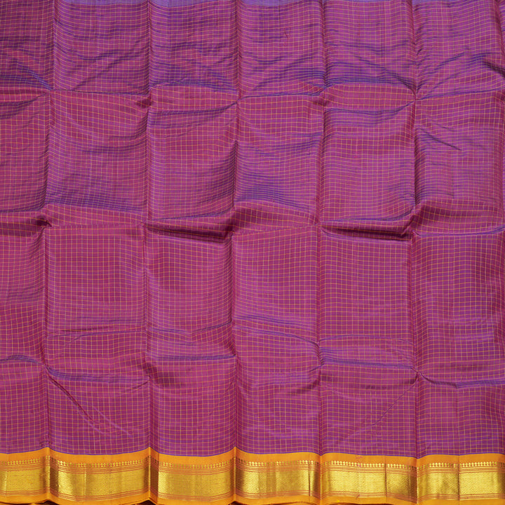 Hayagrivas Magenta Pure One-sided border Kanjivaram Silk Saree KBE2393C5-22