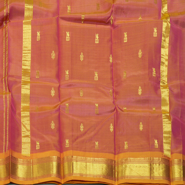 Hayagrivas Magenta Pure One-sided border Kanjivaram Silk Saree KBE2393C5-22