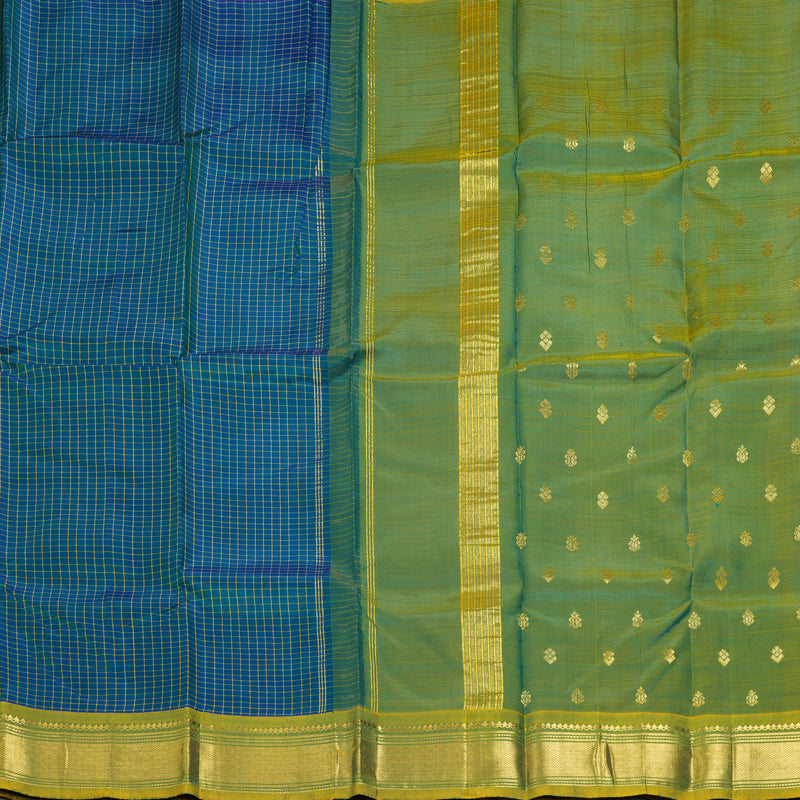Hayagrivas Mayilkazhuthu Pure One-sided border Kanjivaram Silk Saree KBE2393C5-8