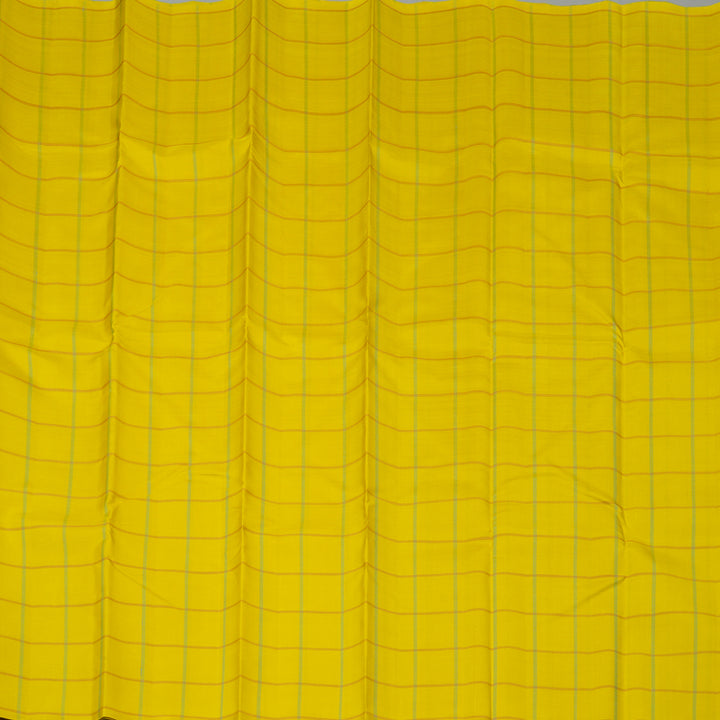 Hayagrivas Lemon Yellow Handloom Kanjivaram Silk Saree KBE23D1-1