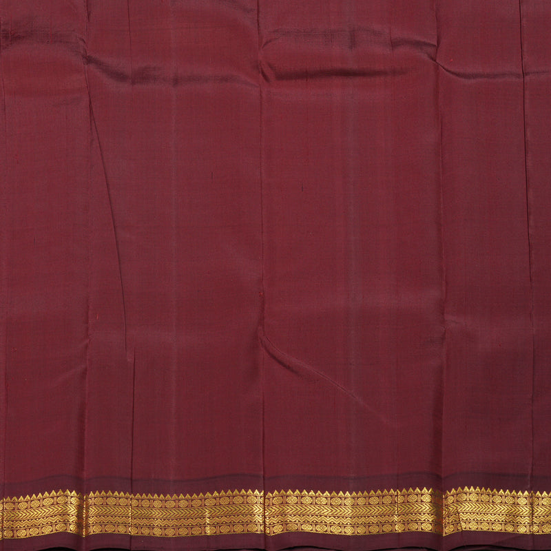 Hayagrivas Handloom Maroon Kanjivaram Silk Saree KBE2404C5-2