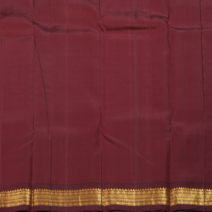 Hayagrivas Handloom Maroon Kanjivaram Silk Saree KBE2404C5-2