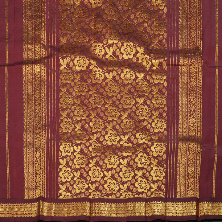Hayagrivas Handloom Maroon Kanjivaram Silk Saree KBE2404C5-2