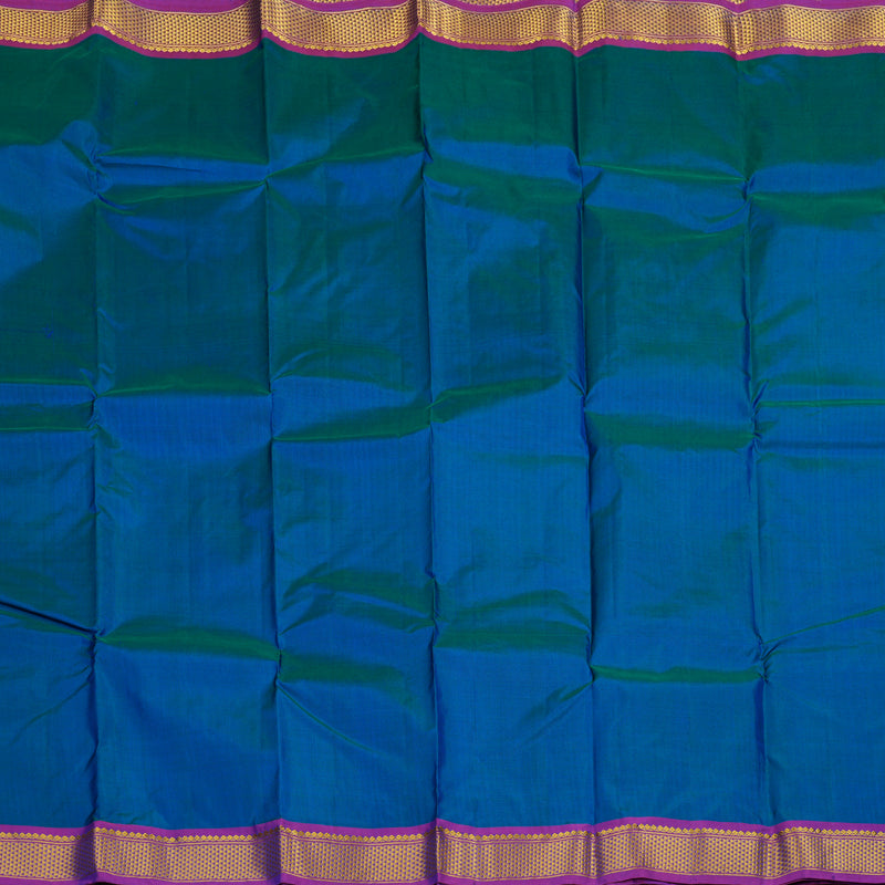 Hayagrivas Handloom Mayilkazhuthu Kanjivaram Silk Saree with Purple Border KBE2416C1-22