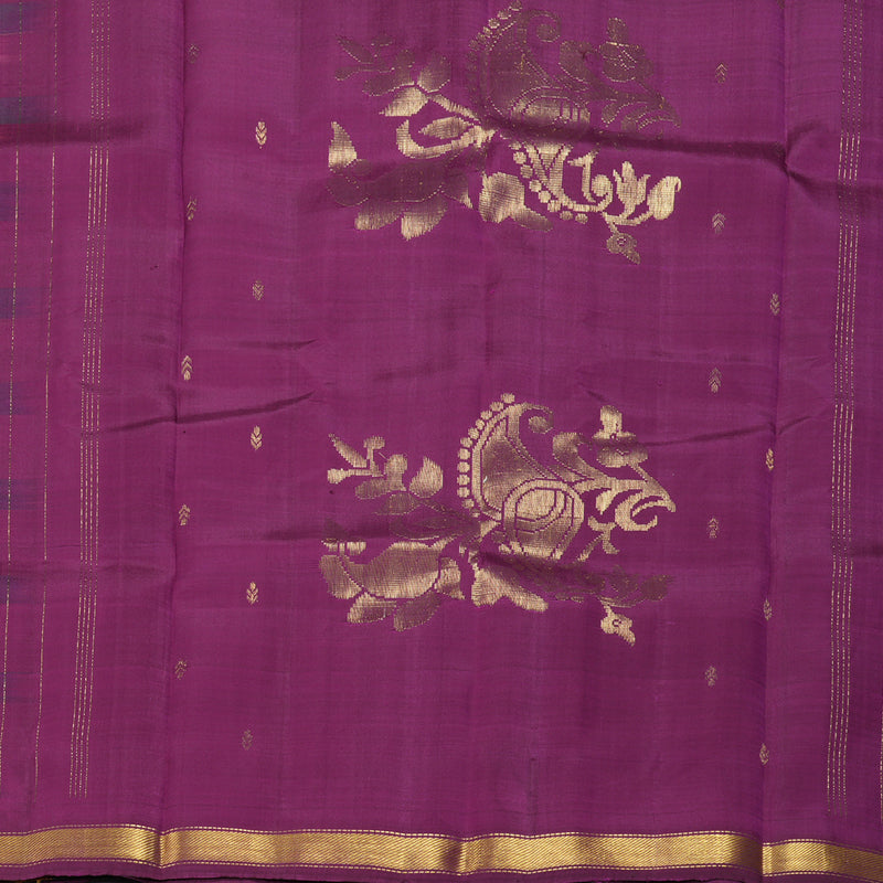Hayagrivas Handloom Multicolour Checks Kanjivaram Silk Saree KBE2417C2-5
