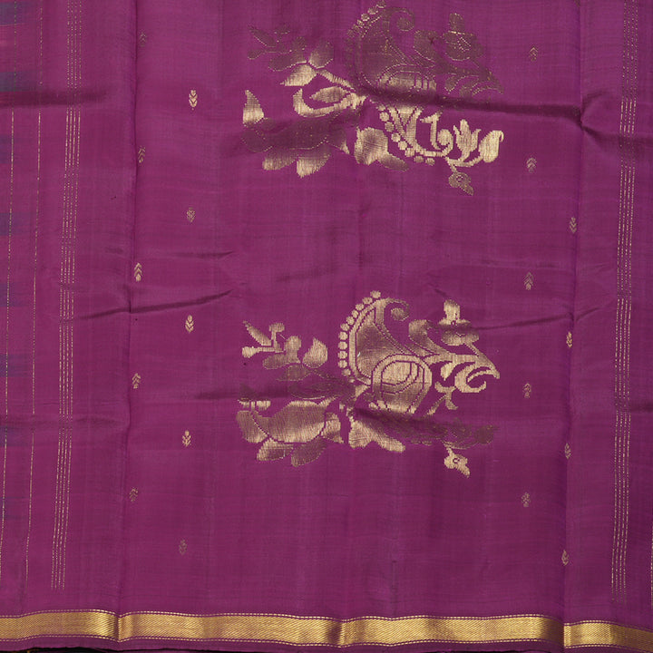 Hayagrivas Handloom Multicolour Checks Kanjivaram Silk Saree KBE2417C2-5