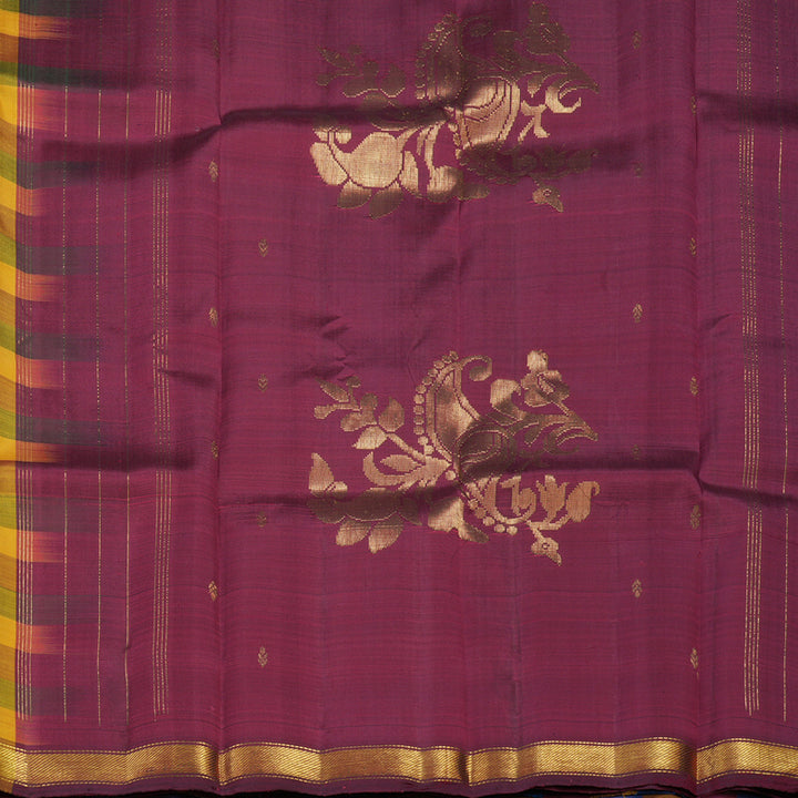 Hayagrivas Handloom Multicolour Checks Kanjivaram Silk Saree KBE2417C2-7