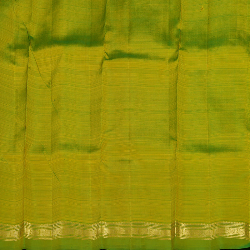 Hayagrivas Handloom Yellowish-Green Kanjivaram Silk Saree KBE2417C5-5