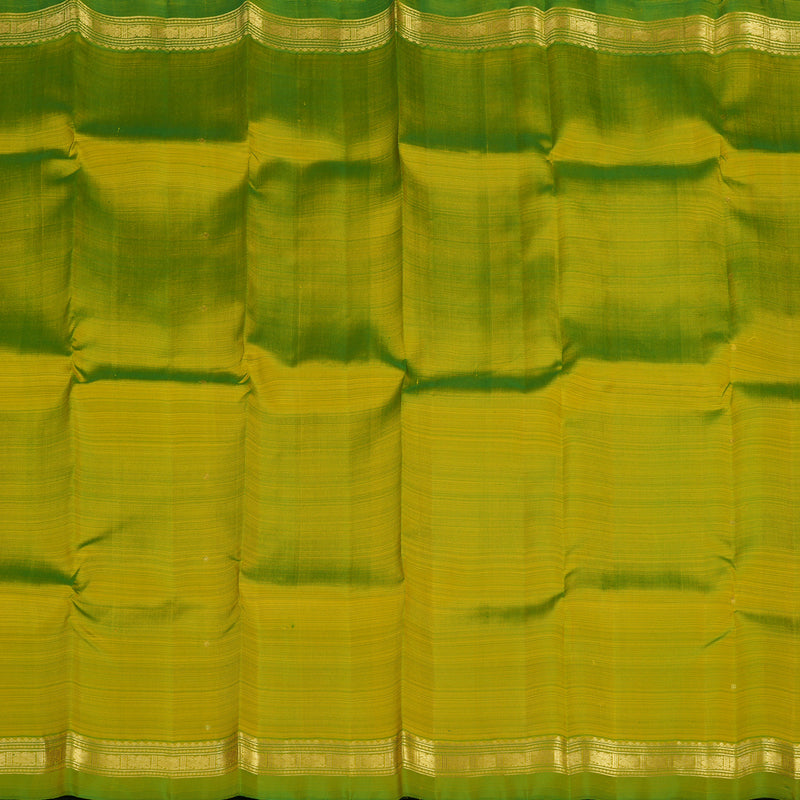 Hayagrivas Handloom Yellowish-Green Kanjivaram Silk Saree KBE2417C5-5